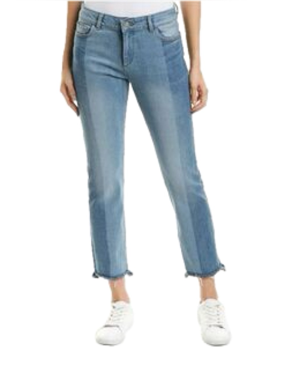DL1961 Mara Instrasculpt Straight Ankle Jeans in Two Tone